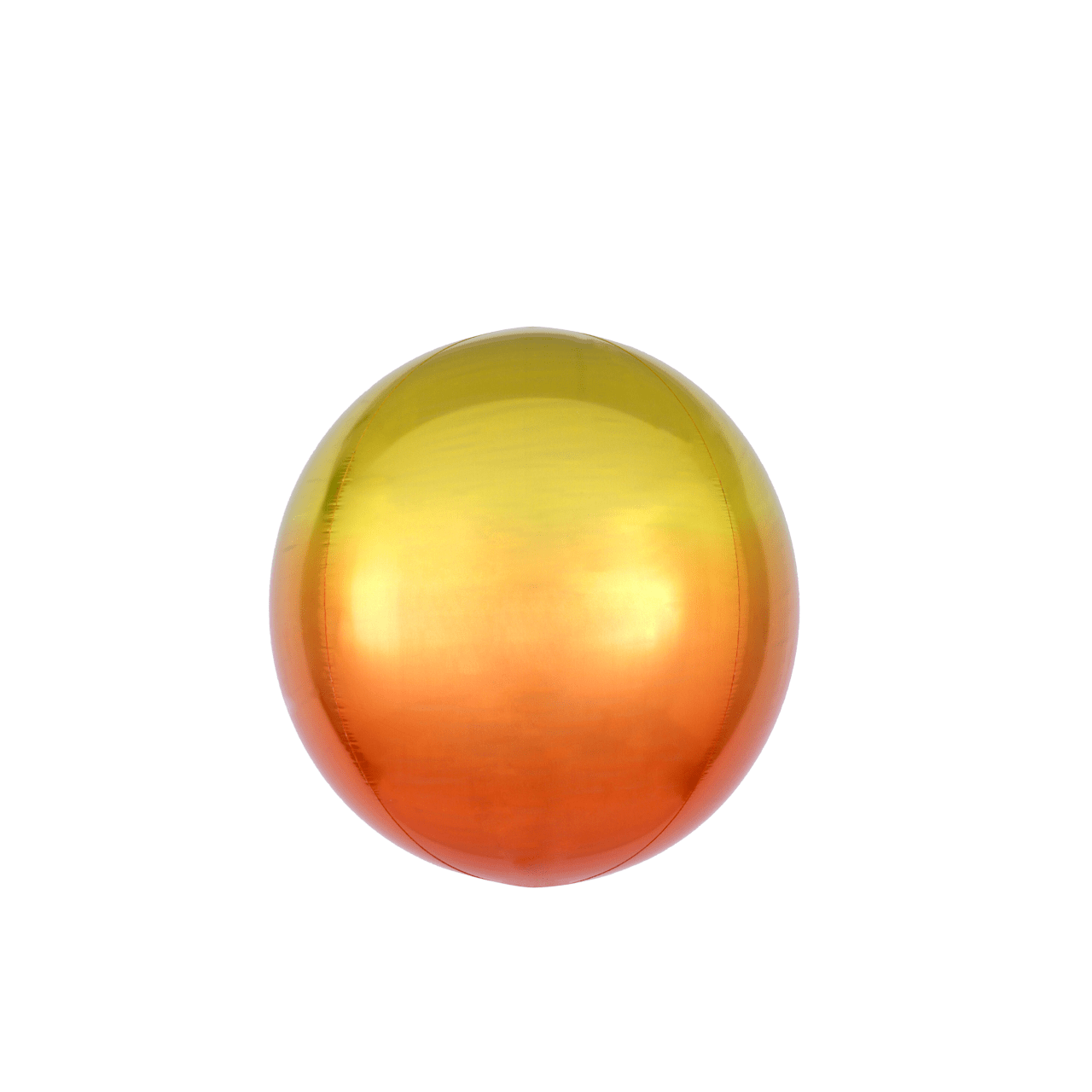 BASHES. Ombre Metallic Sphere Balloon (yellow/orange)