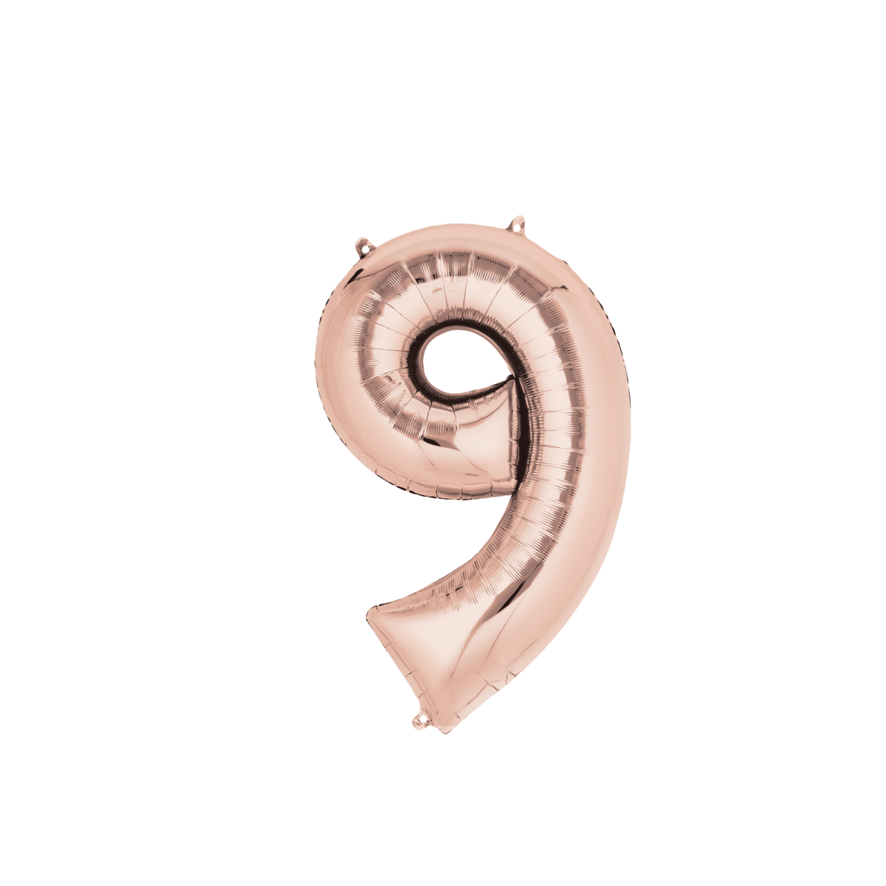 BASHES. Oversized Rose Gold '9' Number Balloon