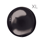 BASHES. Oversized XL Metallic Sphere Balloon (black)