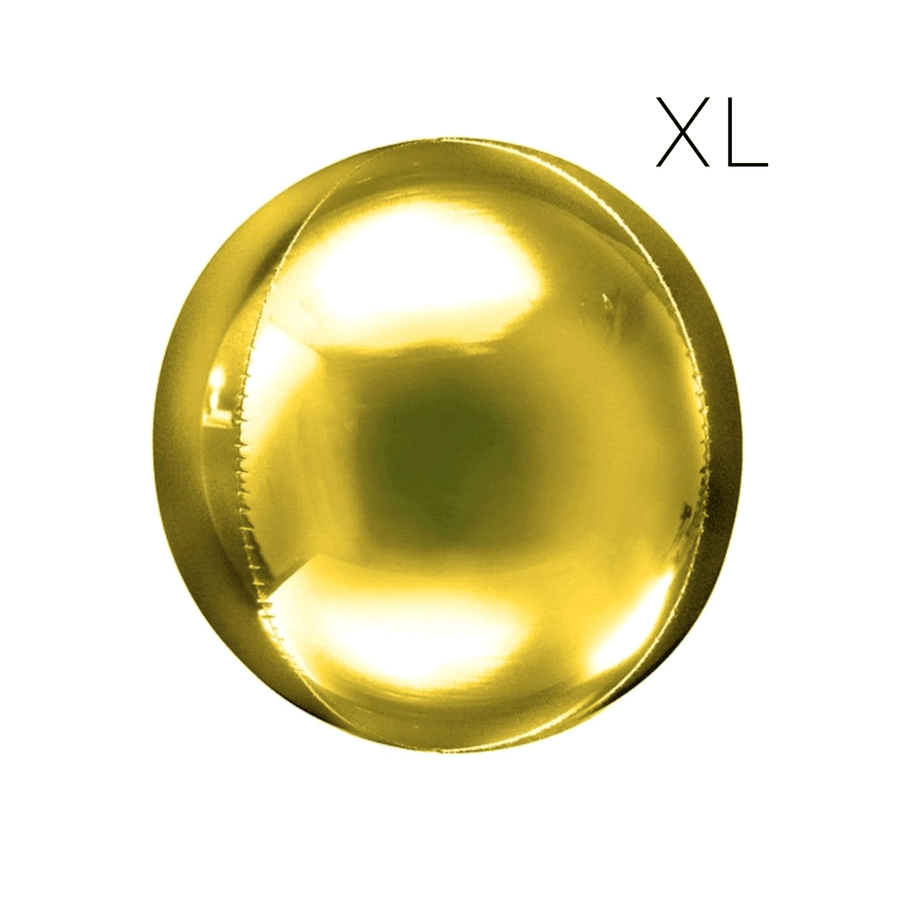 BASHES. Oversized XL Metallic Sphere Balloon (gold)