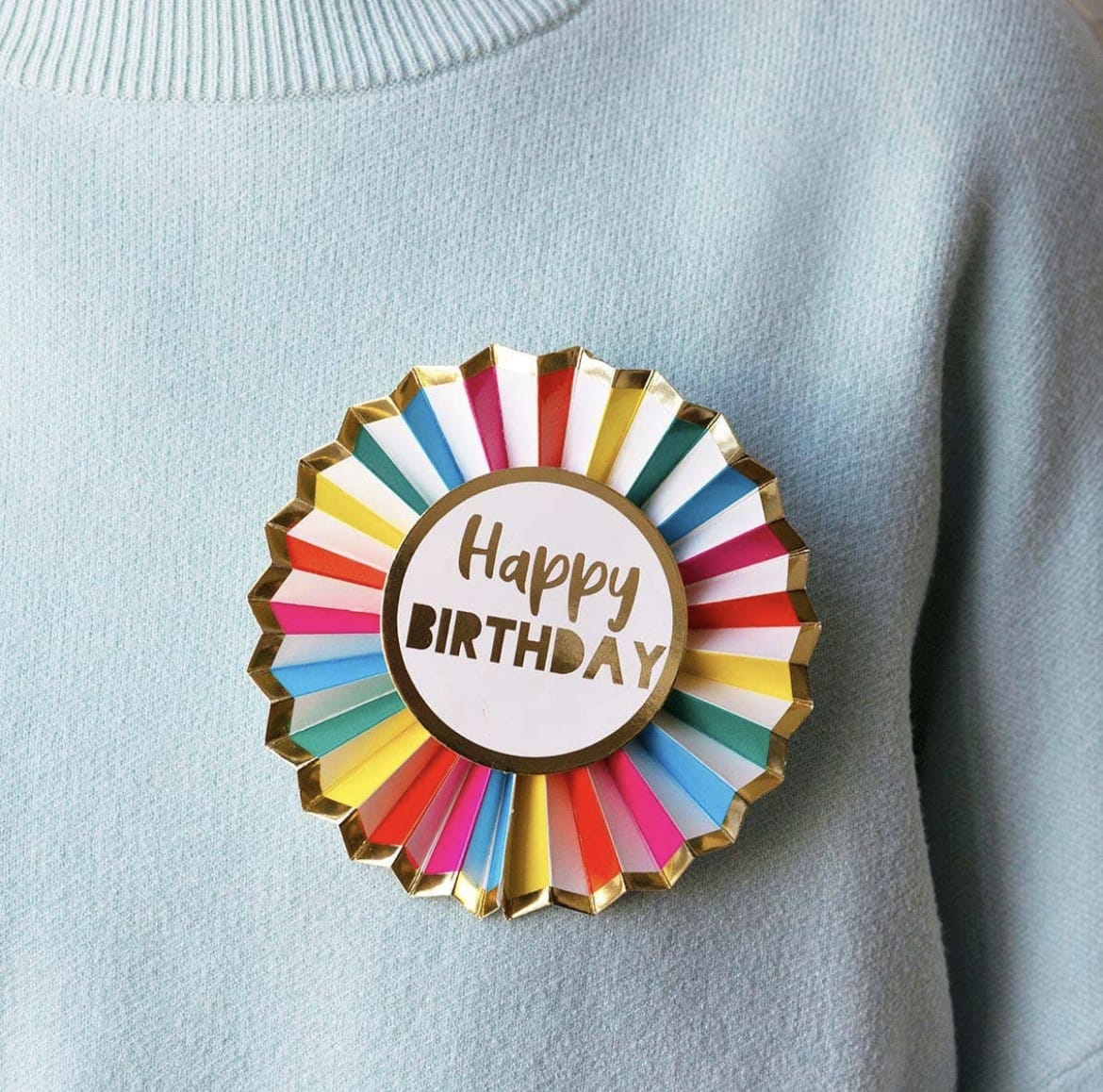 BASHES. Rainbow Birthday Badge