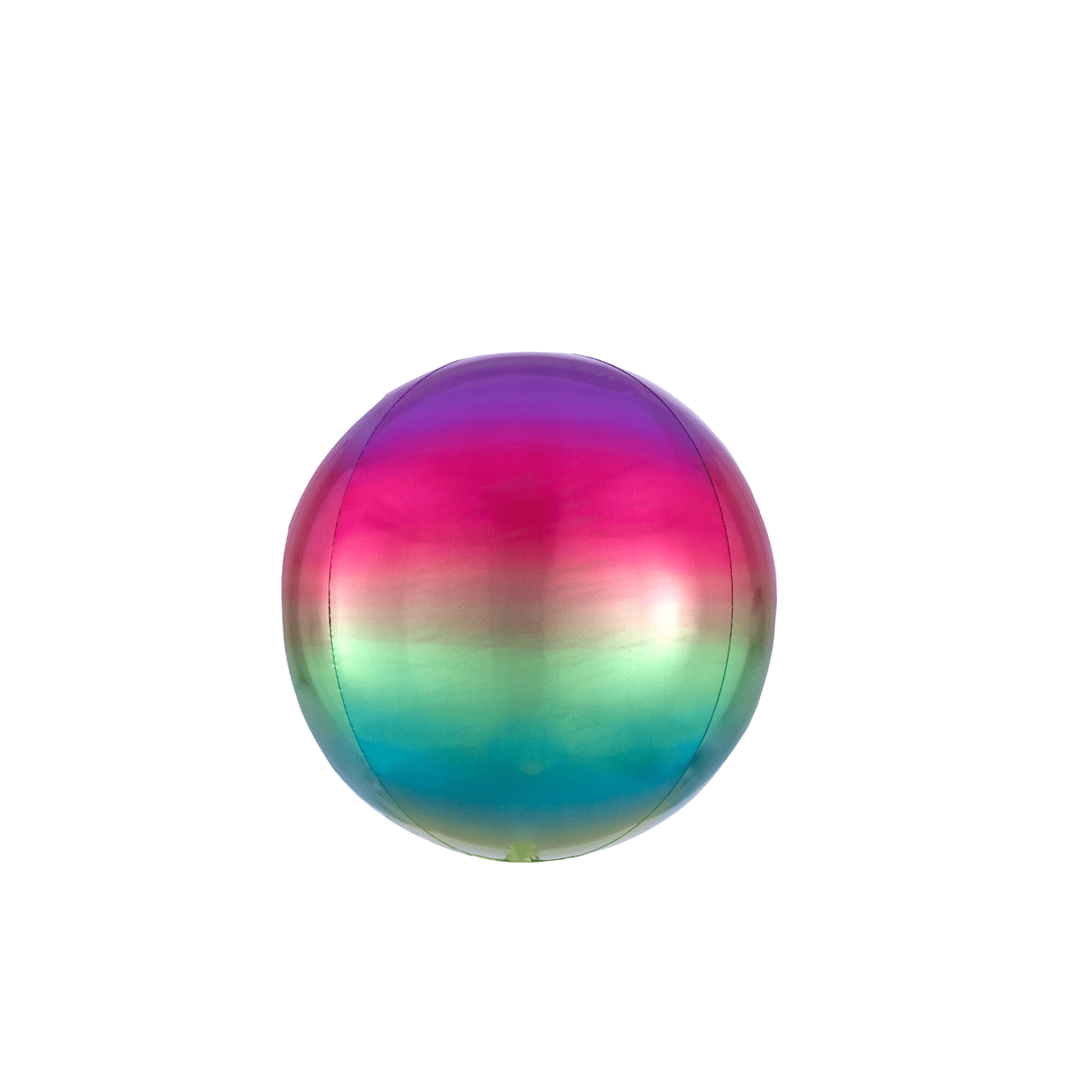 BASHES. Rainbow Metallic Sphere Balloon