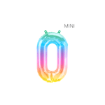 BASHES. Rainbow Mini Number Balloon