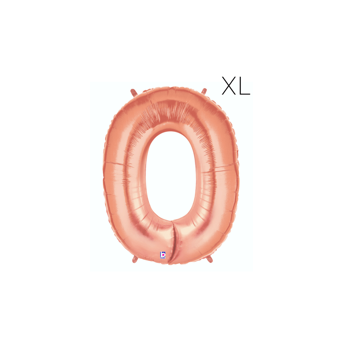 BASHES. Rose Gold Oversized Number Balloon