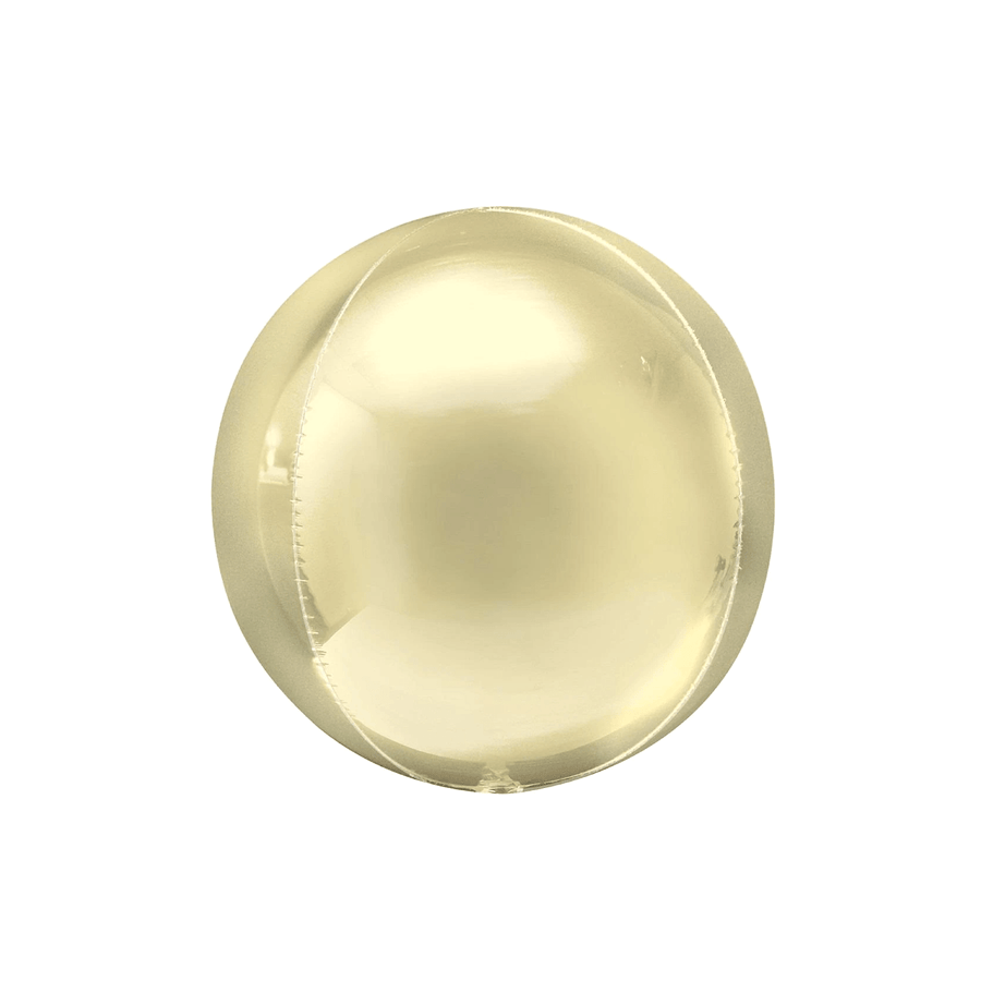 BASHES. White Gold Metallic Sphere Balloon