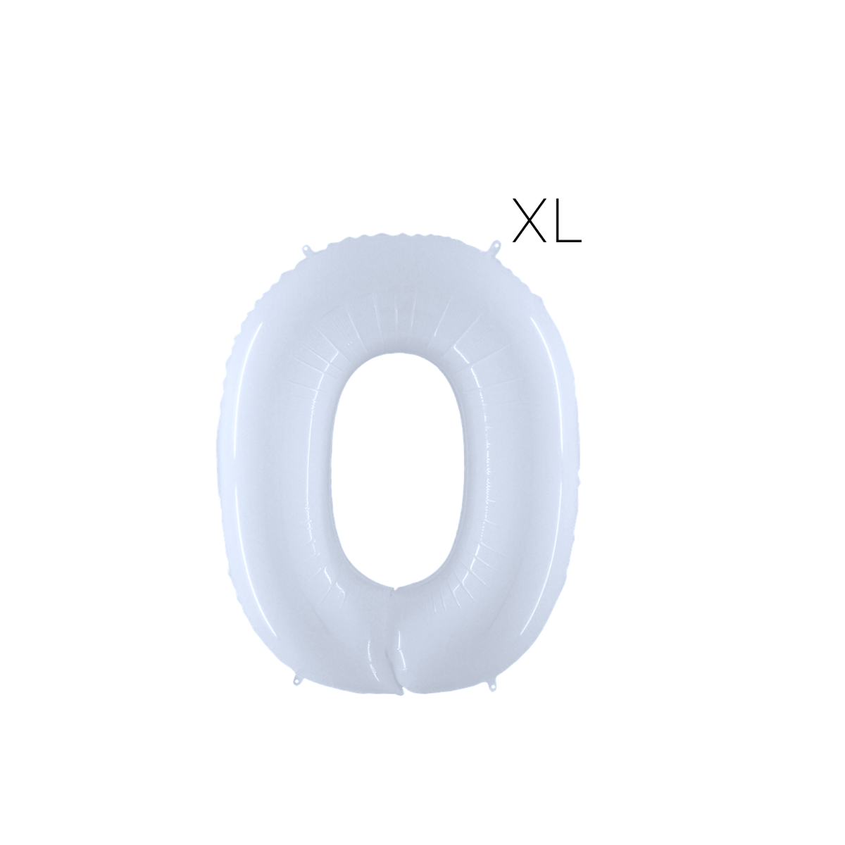 BASHES. White Oversized Number Balloon