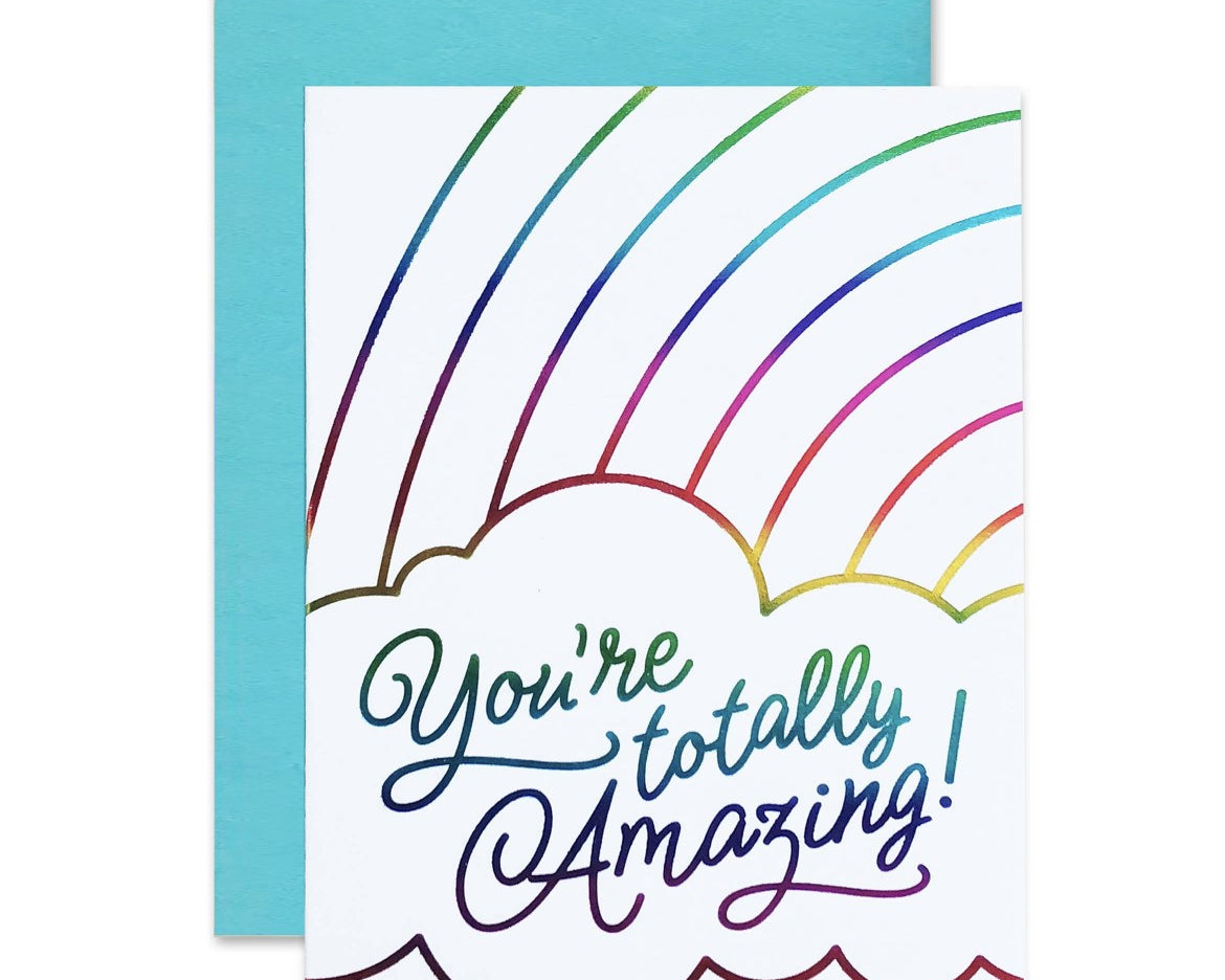 BASHES. You're Totally Amazing Card - Birthday/Thank You