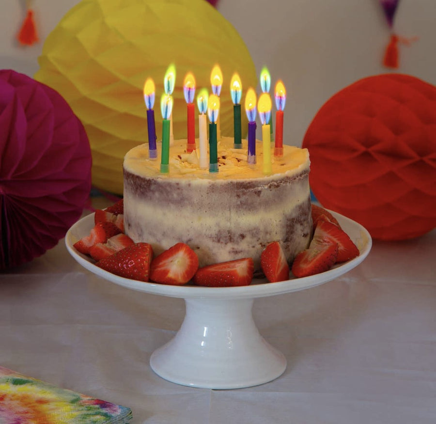 Rainbow Color Flame Candle Set