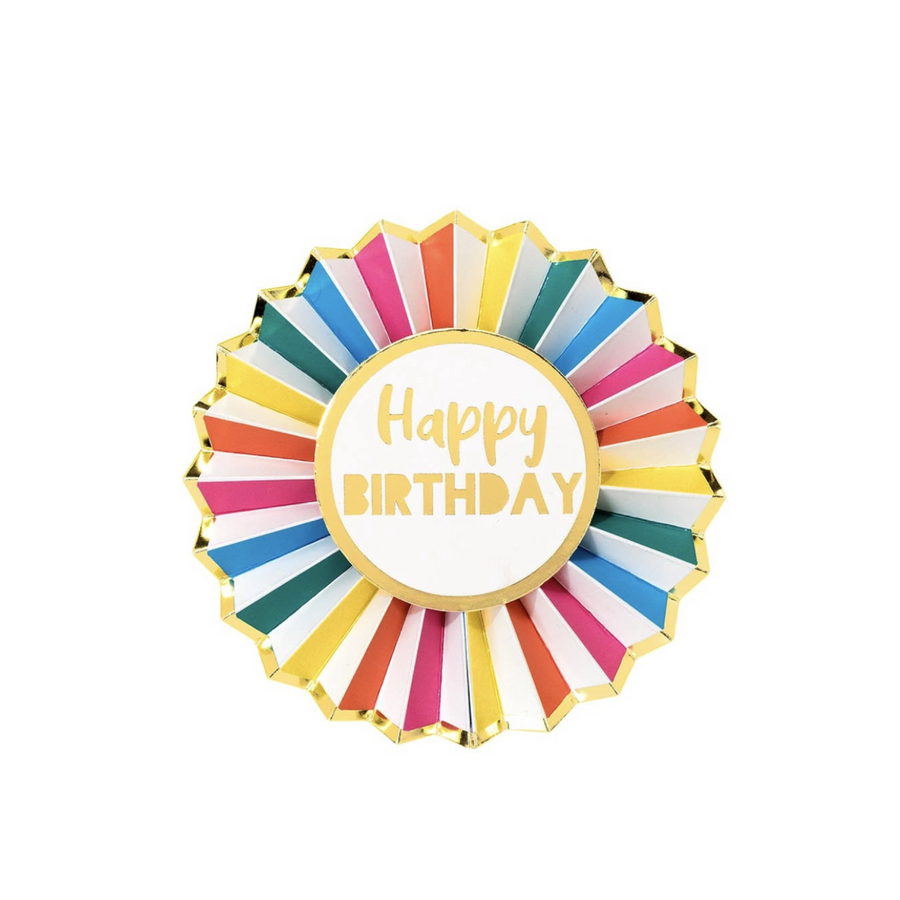 Rainbow Birthday Badge