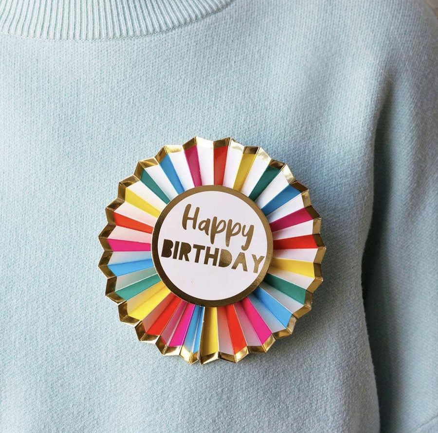 Rainbow Birthday Badge