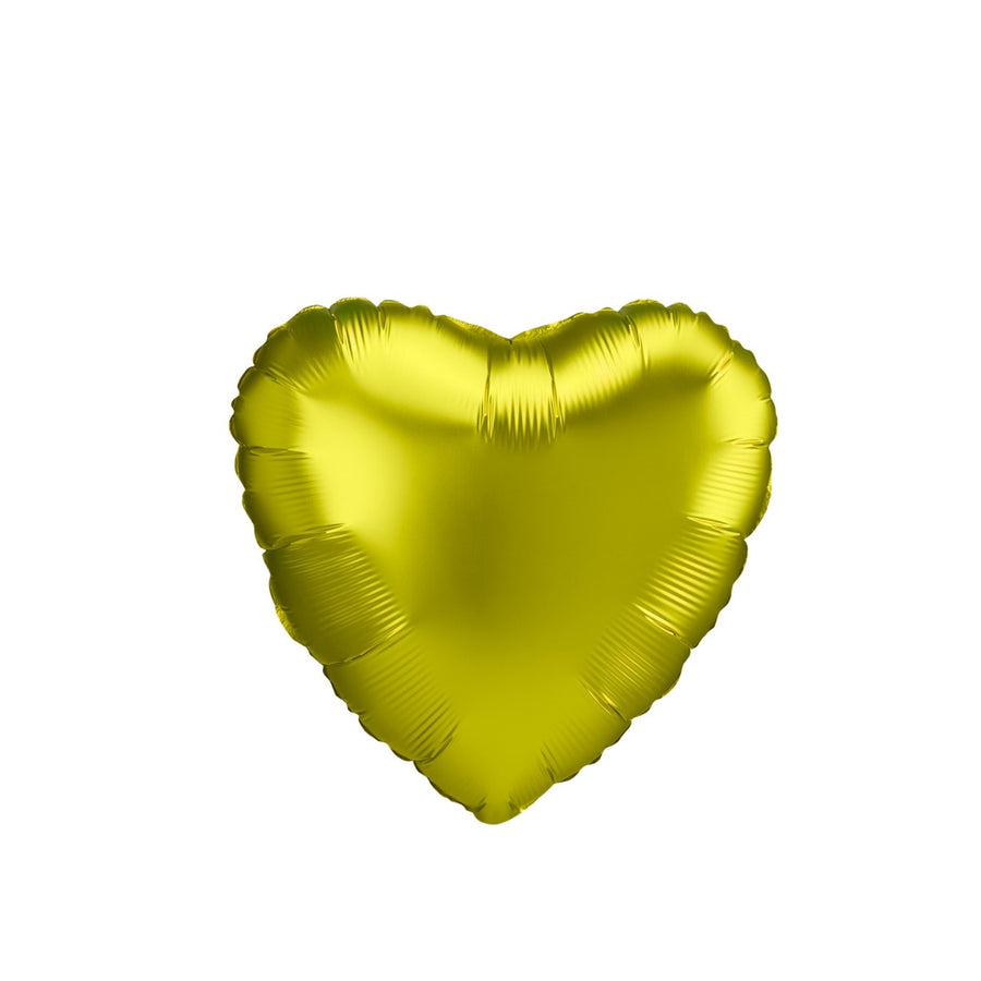 Lime Satin Mini Heart Balloon Set