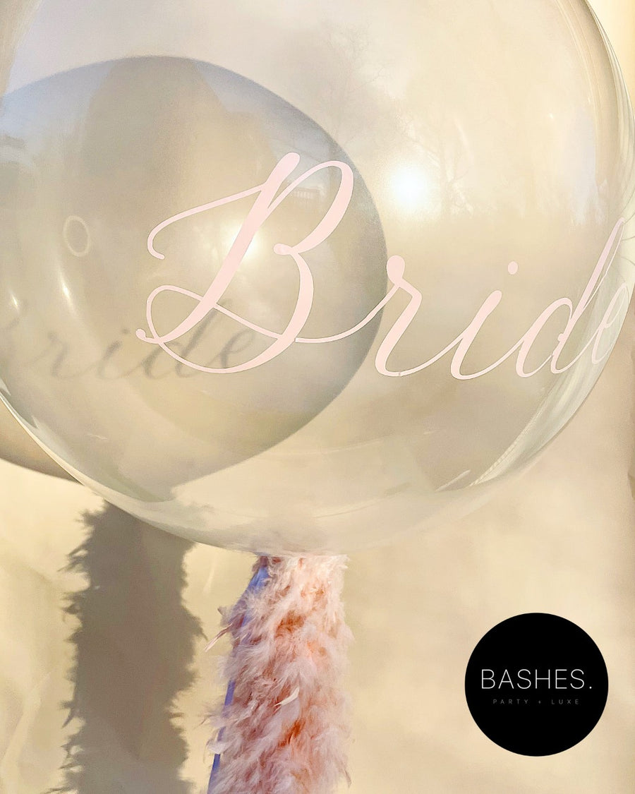BASHES Signature Fancy Feathers Oversized Balloon
