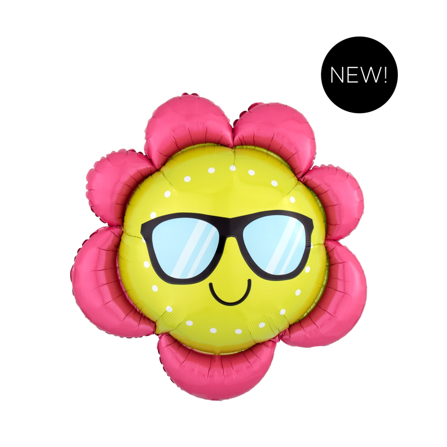 Smiling Sunshade Flower Balloon